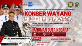 Konser Wayang Milenial Jakarta dalam HUT RI ke-79